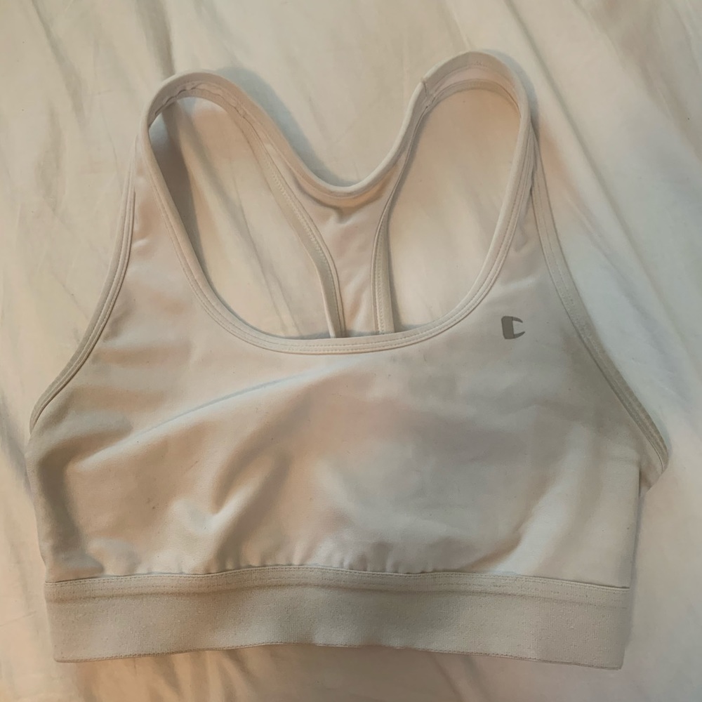 Champion White Sports Bra